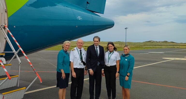 Emerald Airlines welcomes Taoiseach Simon Harris on-board