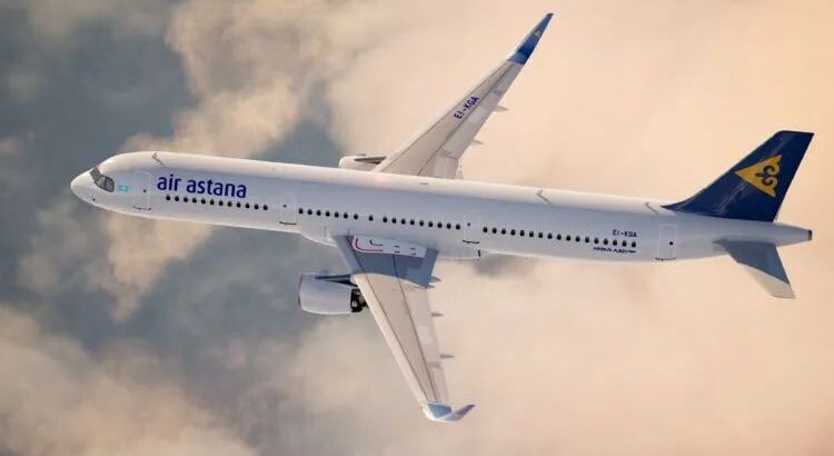 Air Astana operates one of the longest Airbus A321LR flights in the world on Irish register