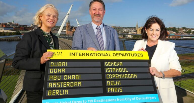 City of Derry reports International Passenger Numbers triple