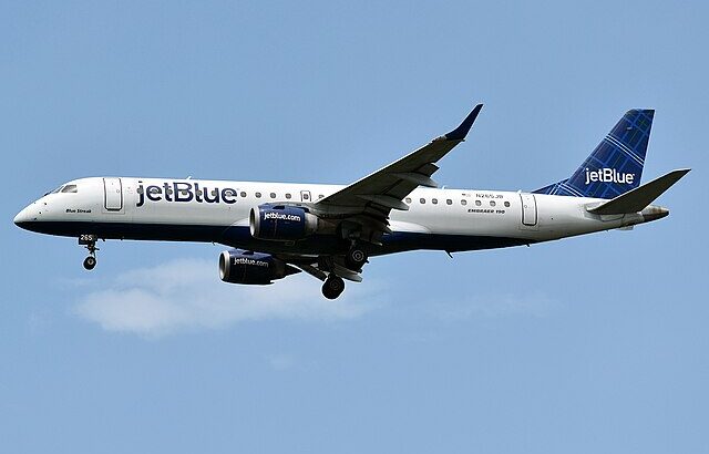 JetBlue Airways Embraer 190 Ferried to Ireland West Airport